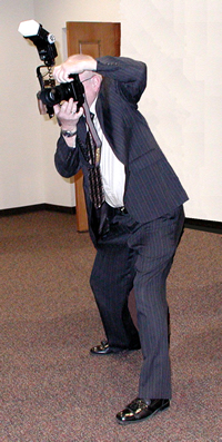 Perry taking pictures